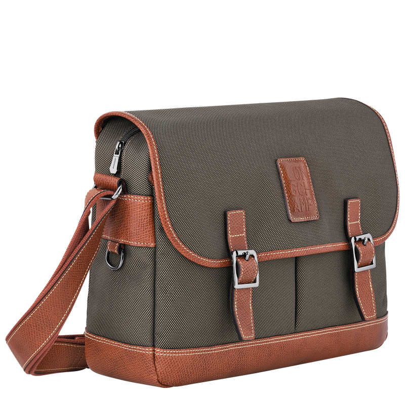 Boxford L Crossbody bag Brown - Recycled canvas