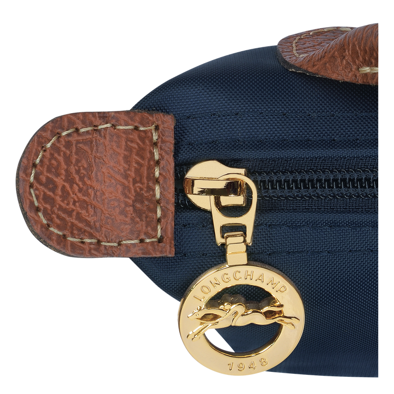 Le Pliage Original Pouch with handle Navy - Recycled canvas