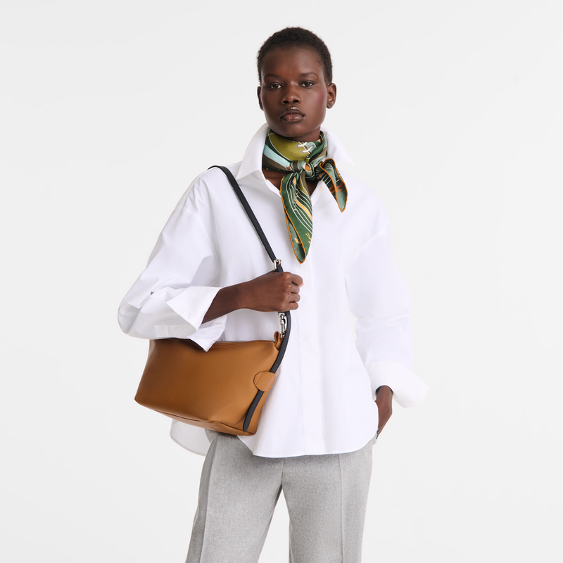 Le Slouchy S Crossbody bag Cashew - Leather