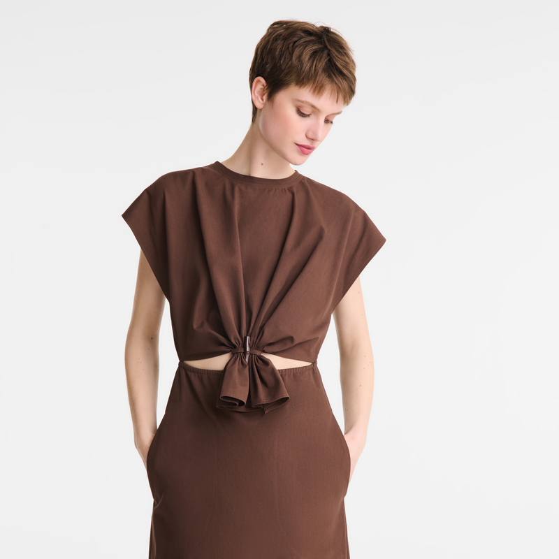 Dress Chocolate - Popelin