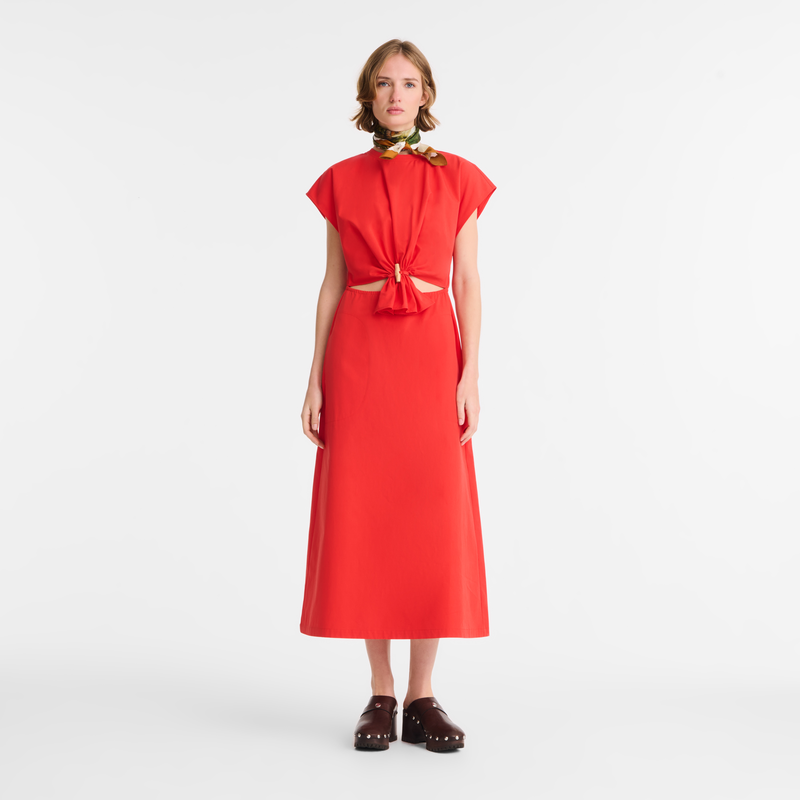 Dress Red - Popelin