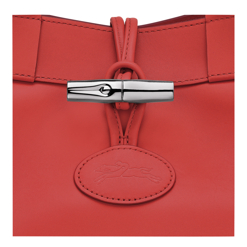Le Roseau L Tote bag Red - Leather