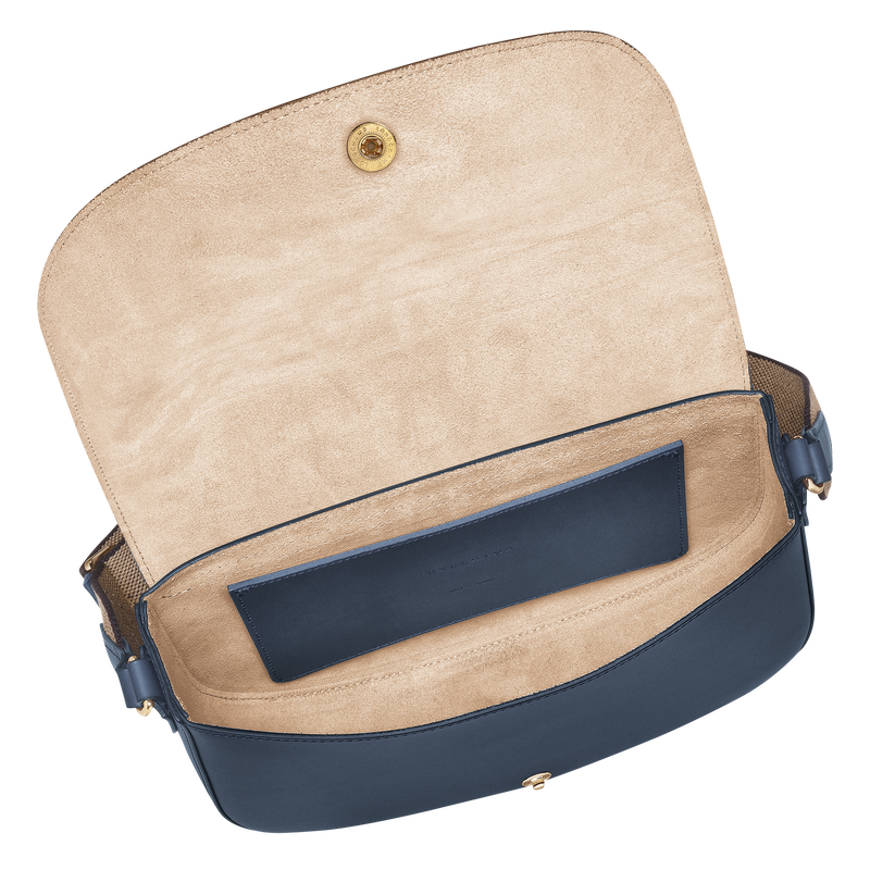 Épure M Crossbody bag Navy - Leather