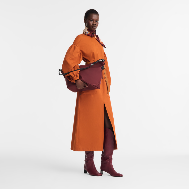 Le Slouchy M Hobo bag Pomegranate - Canvas