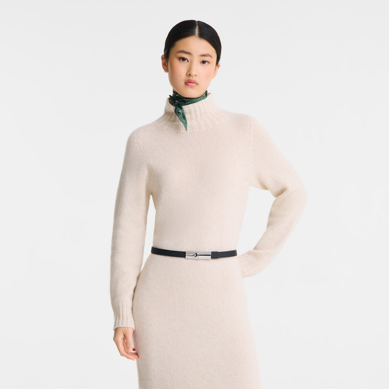 Le Roseau Ladies' belt Black - Leather