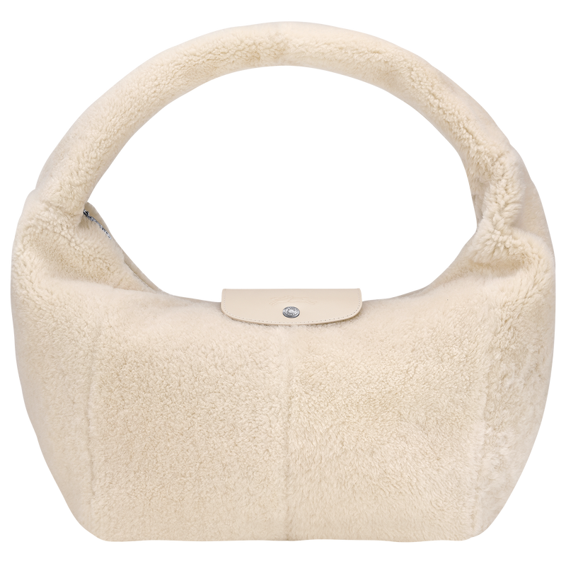 Le Pliage Xtra L Hobo bag Ecru - Leather