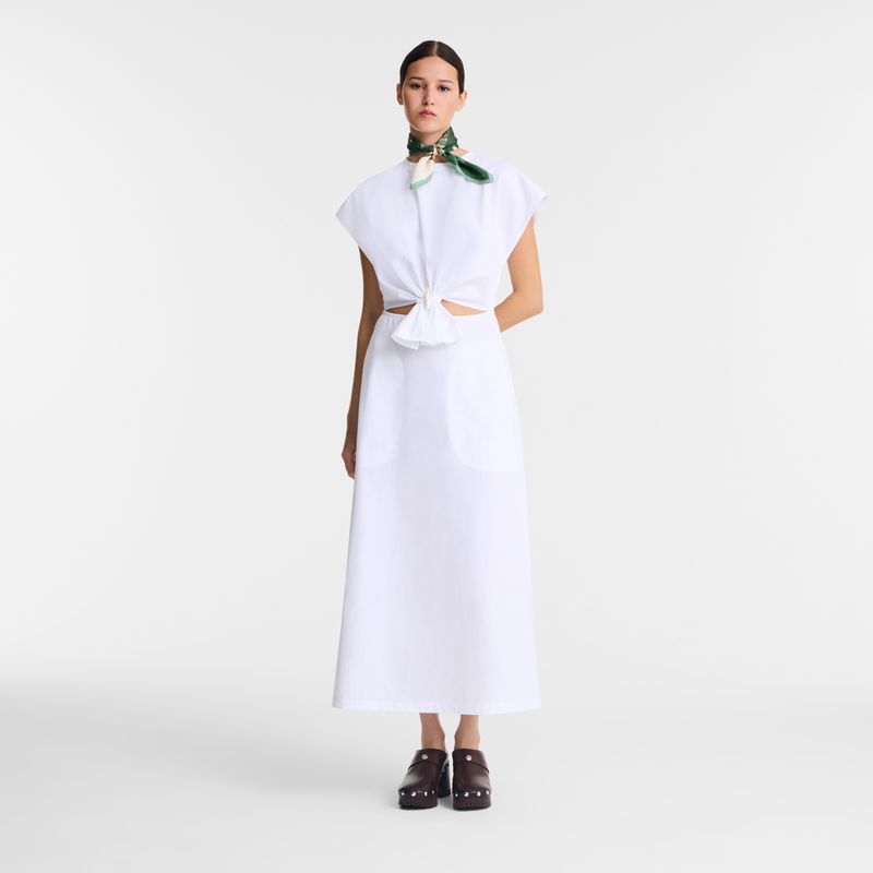 Dress White - Popelin