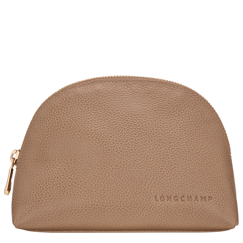 Le Foulonné Pouch Biscuit - Leather