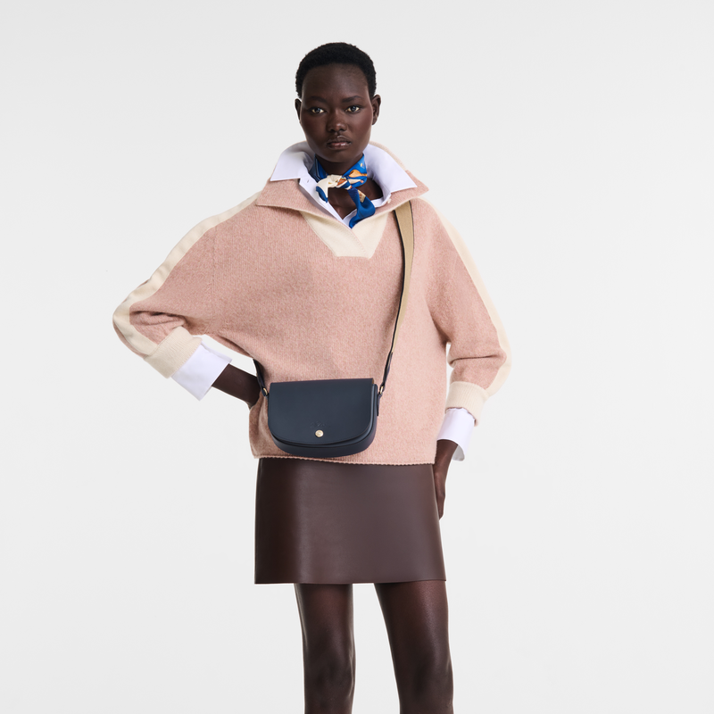 Épure S Crossbody bag Navy - Leather