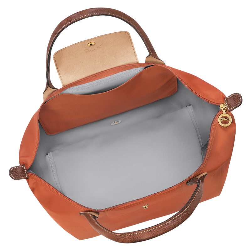 Le Pliage Original L Tote bag Brick - Recycled canvas