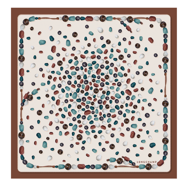 Perles de Paris Silk scarf 50 Cashew - Silk