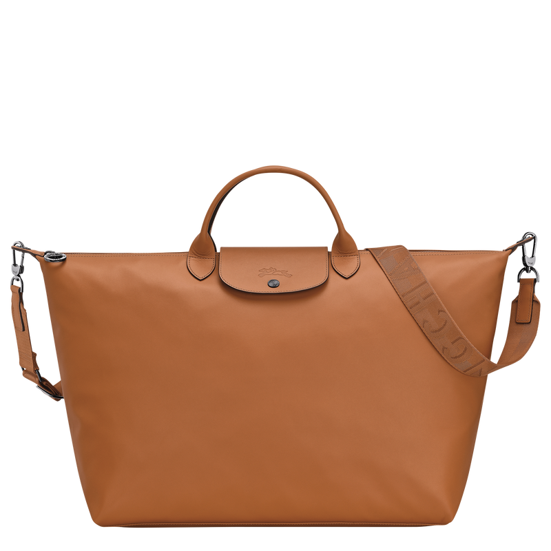 Le Pliage Xtra L Travel bag Cashew - Leather
