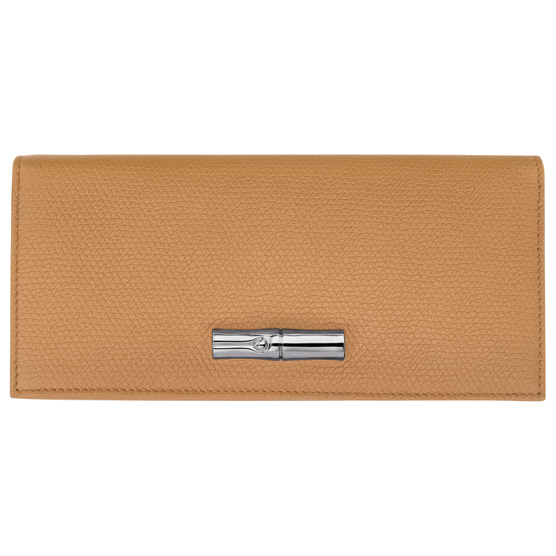 Le Roseau Long continental wallet Walnut - Leather