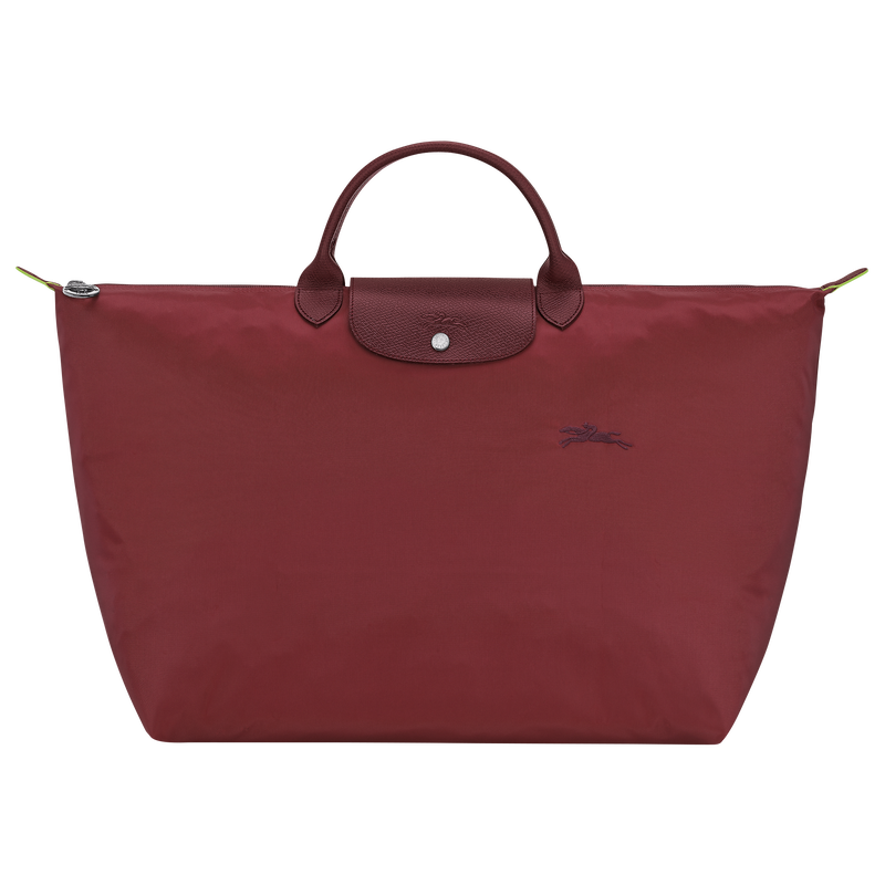 Le Pliage Green L Travel bag Pomegranate - Recycled canvas