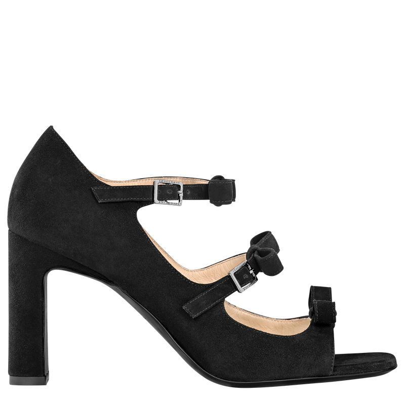 La Baronne Sandals Black - Leather