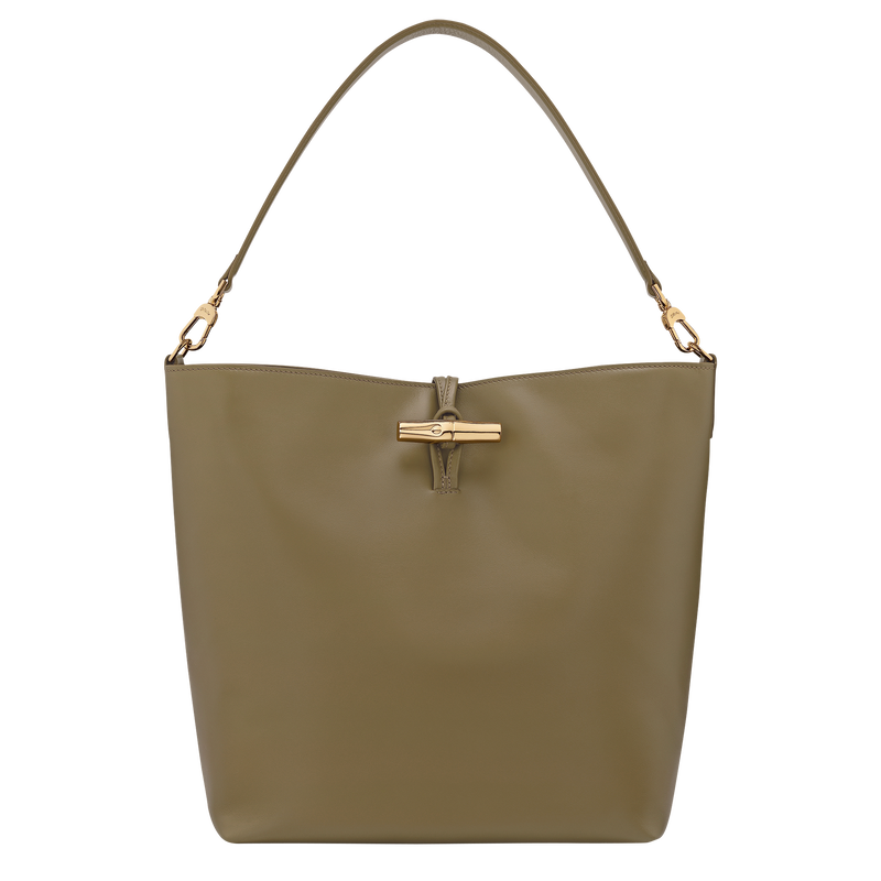 Le Roseau M Hobo bag Olive - Leather