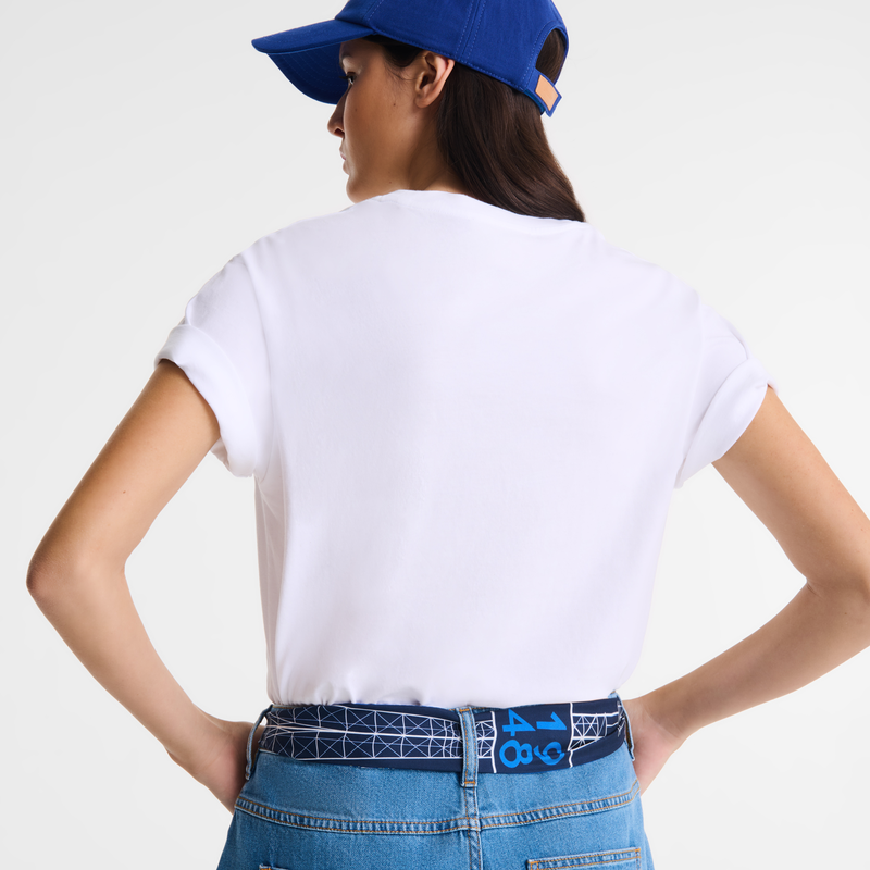 T-shirt White - Printed jersey