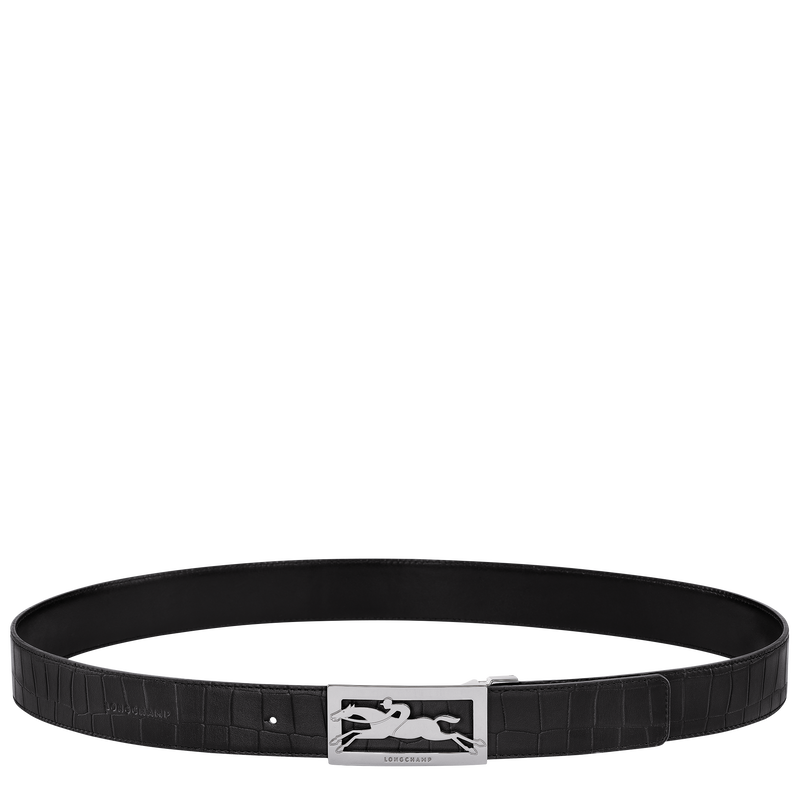 Delta Box Men's belt Black - Leather