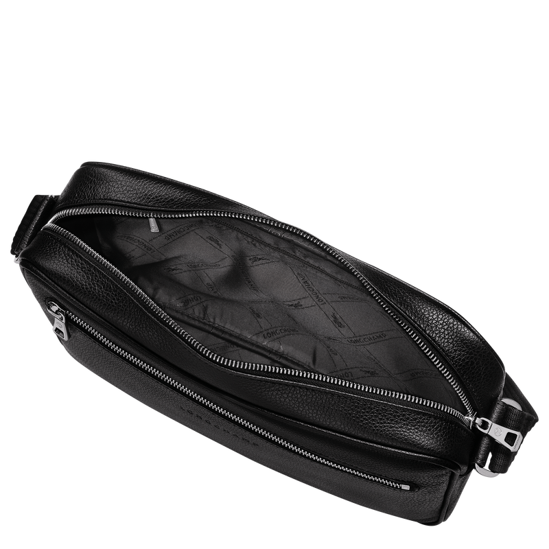 Le Foulonné M Camera bag Black - Leather