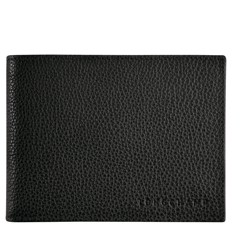 Le Foulonné Wallet Black - Leather