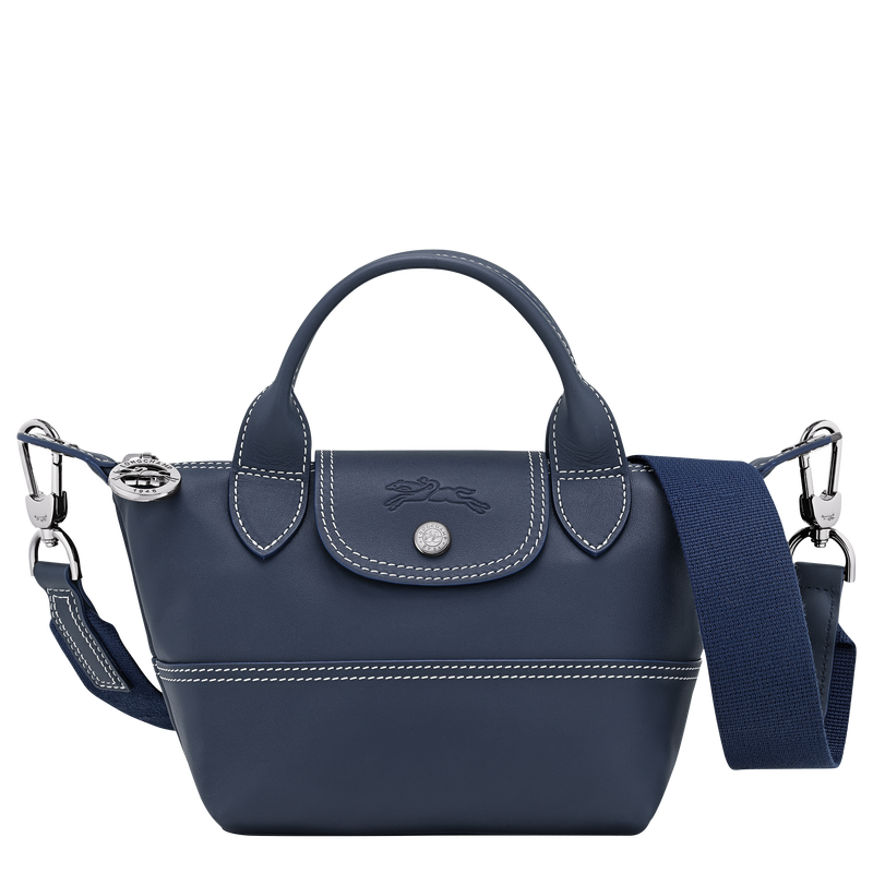 Le Pliage Xtra XS Handbag Navy - Leather