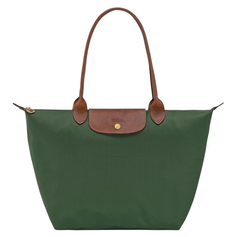 Le Pliage Original L Tote bag British Green - Recycled canvas