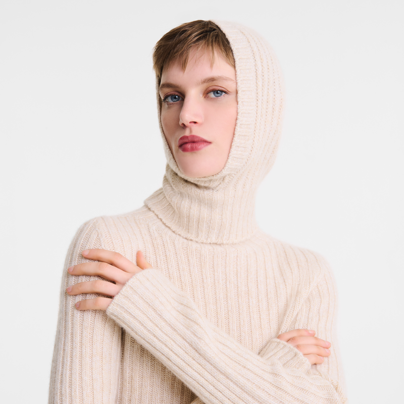 Balaclava Ecru - Knit