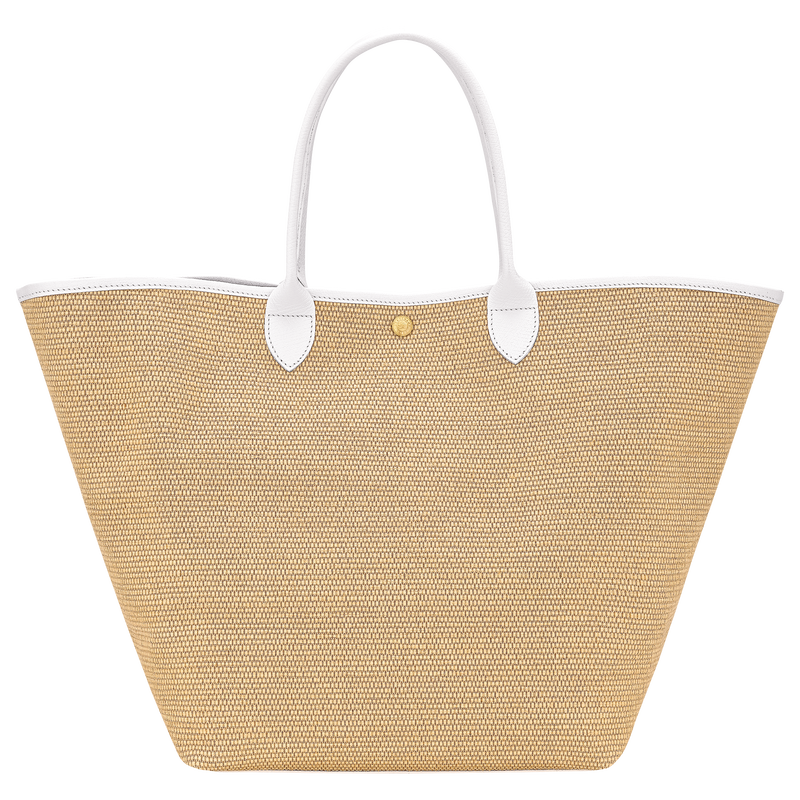 Le Pliage Collection M Basket bag White - Canvas