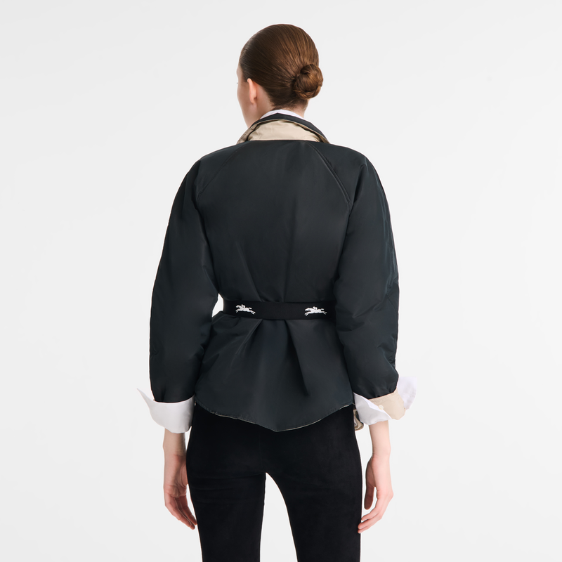 Padded blouson Black/Paper - Technical taffeta
