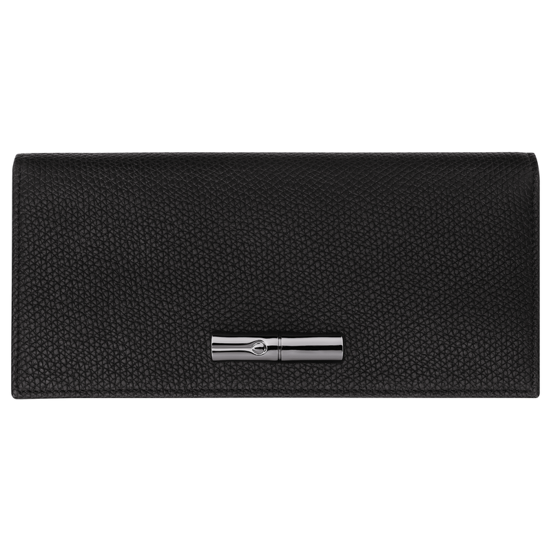 Le Roseau Long continental wallet Black - Leather