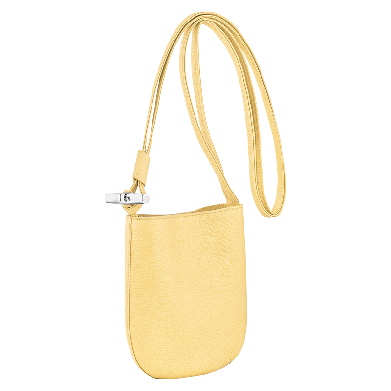 Le Roseau S Crossbody bag Yellow Chick - Leather