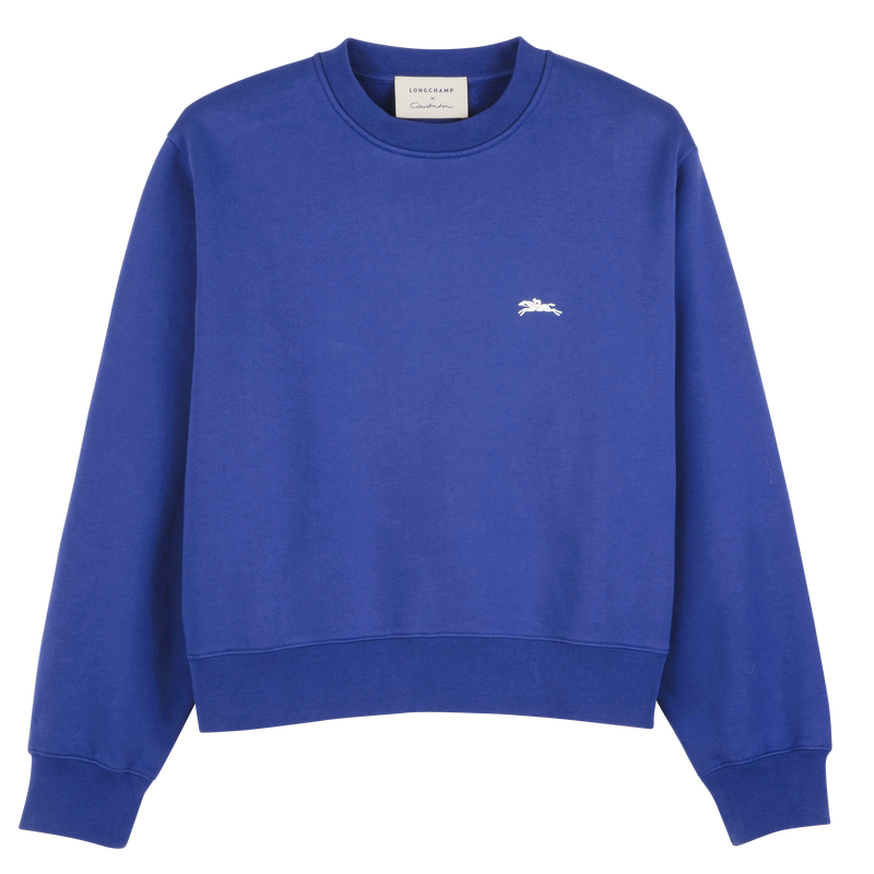 Sweatshirt Cobalt - Printed jersey