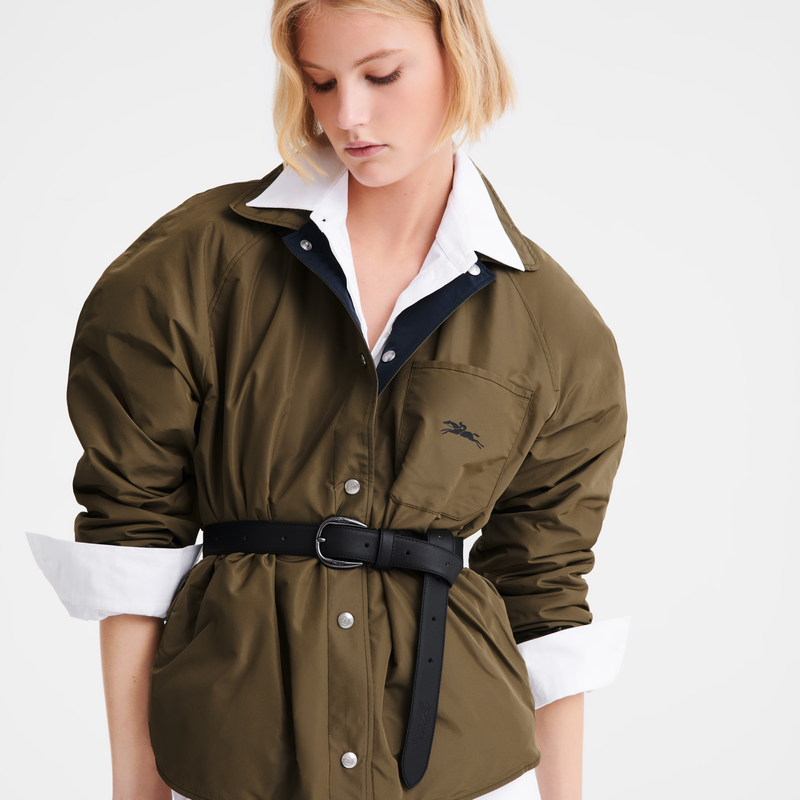Padded blouson Navy/Artichoke - Technical taffeta