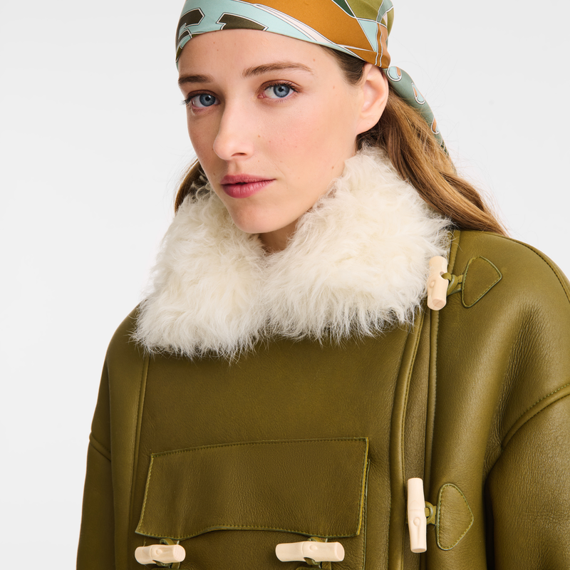 Coat Olive - Leather