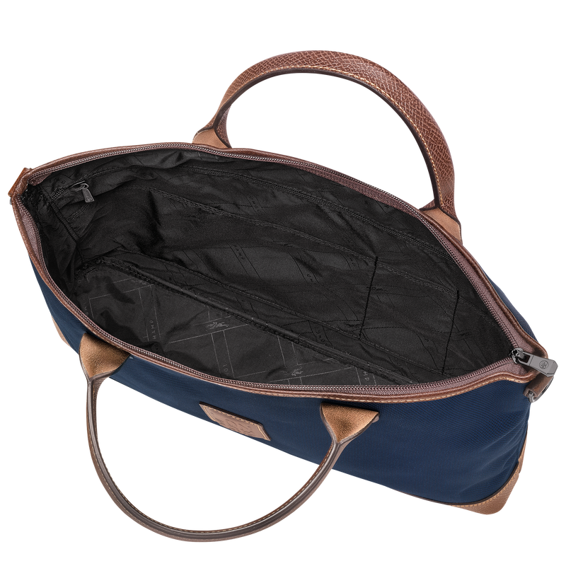 Boxford S Briefcase Blue - Recycled canvas