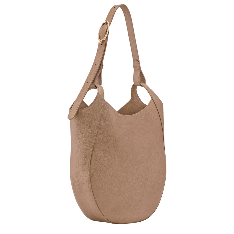 Le Foulonné L Hobo bag Biscuit - Leather