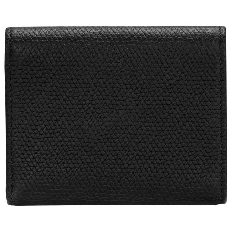 Le Roseau Compact wallet Black - Leather