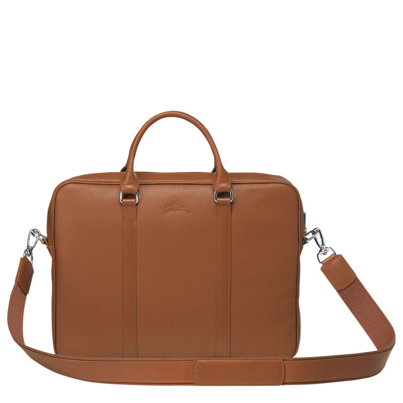 Le Foulonné XS Briefcase Caramel - Leather