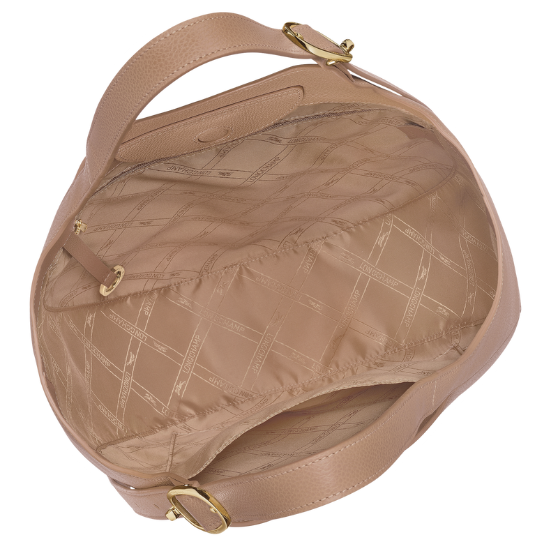 Le Foulonné XL Tote bag Biscuit - Leather