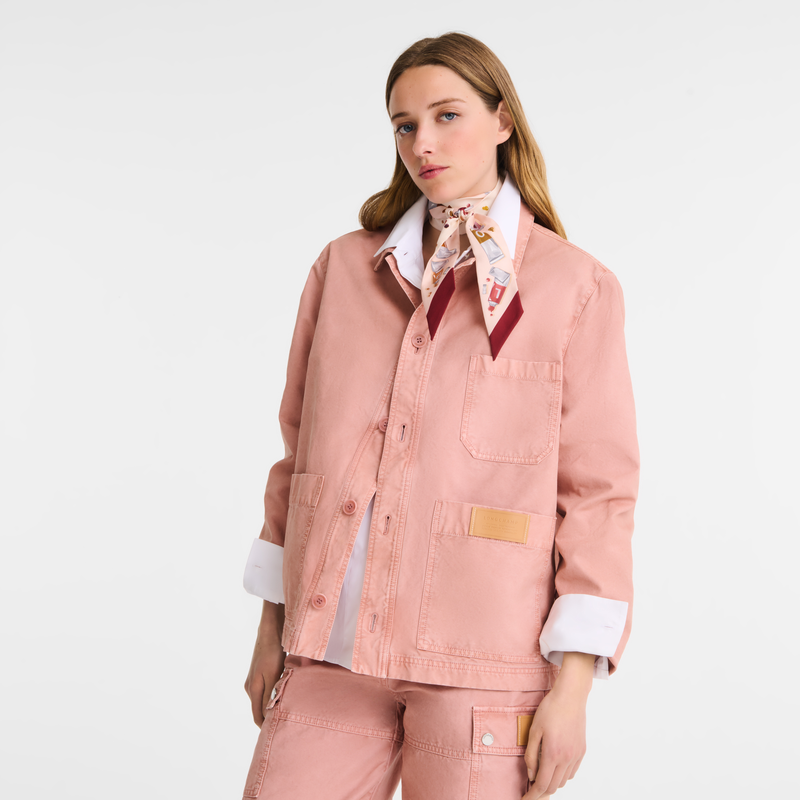 Jacket Pink Tea - Overdyed cotton