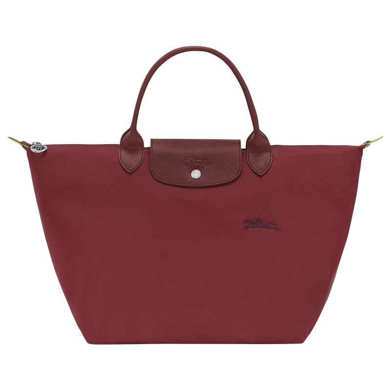 Le Pliage Green M Handbag Pomegranate - Recycled canvas