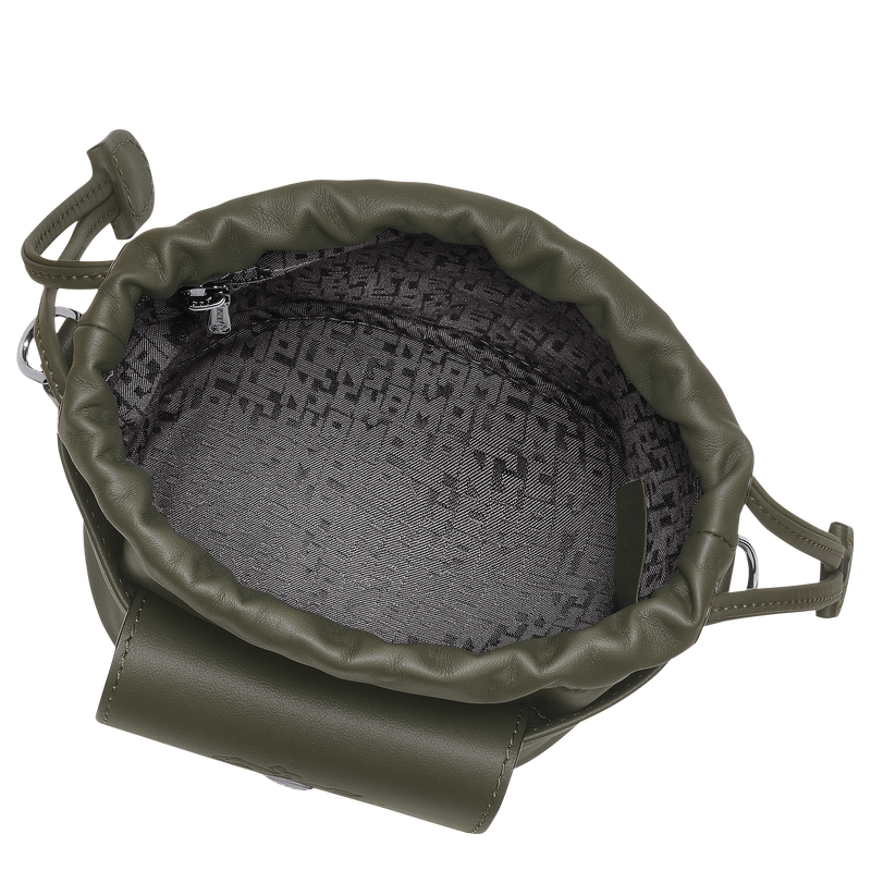 Le Pliage Xtra XS Bucket bag Fir - Leather