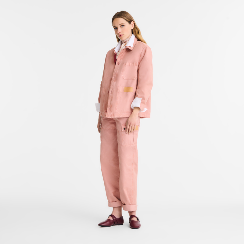 Jacket Pink Tea - Overdyed cotton