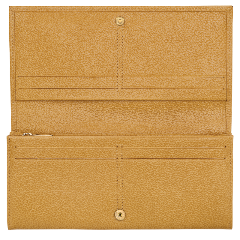 Le Foulonné Long continental wallet Nutmeg - Leather