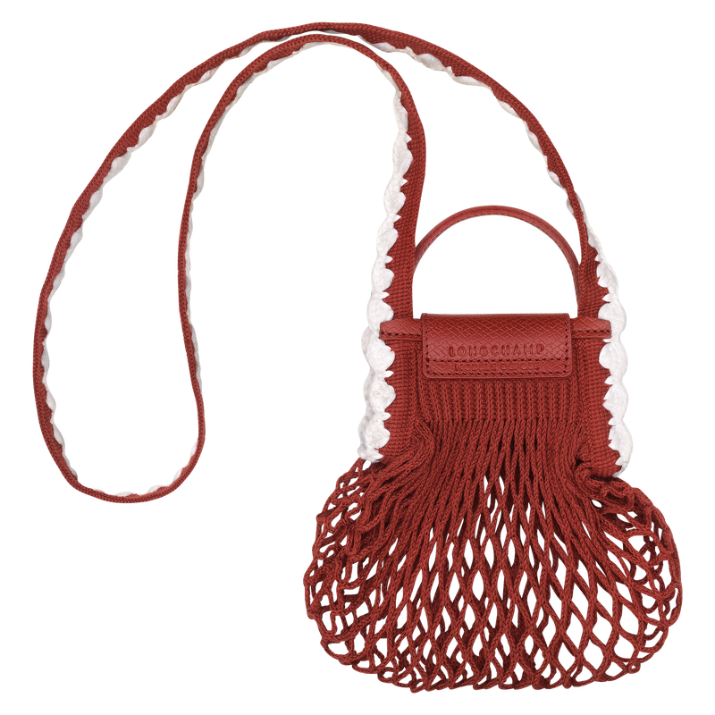 Le Pliage Collection XS Mesh bag Terracotta - Canvas