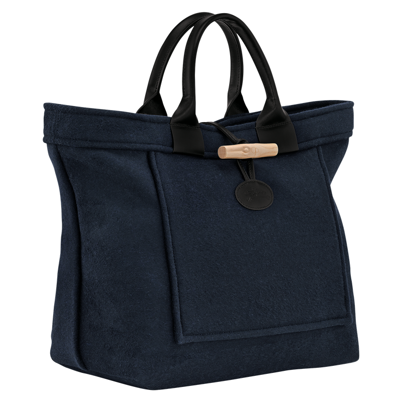 Le Roseau L Tote bag Navy - Canvas