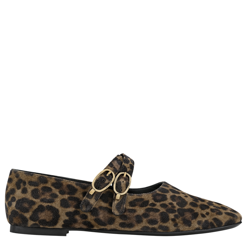 Le Foulonné Ballerinas Khaki - Leather