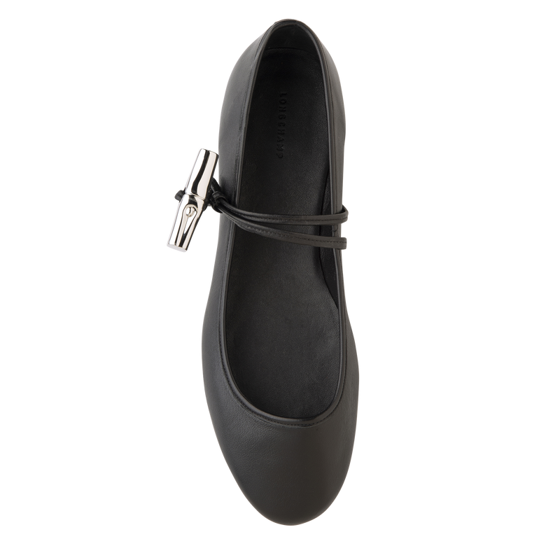Le Roseau Ballerinas Black - Leather