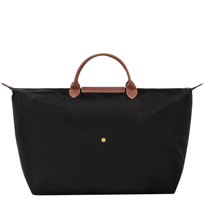 Le Pliage Original L Travel bag Black - Recycled canvas