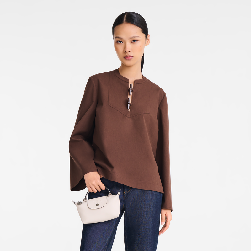 Le Pliage Xtra XS Pouch Paper - Leather